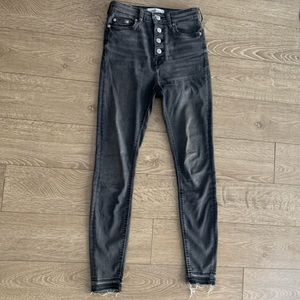 Gray High Rise Jeans
